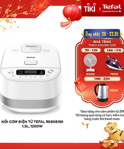 Nồi cơm điện cao tần Tefal RK808168 1.5L – 1200W – Công nghệ Fuzzy logic