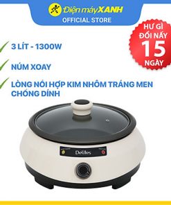 Nồi lẩu điện Delites NL001 3 lít – Hàng chính hãng