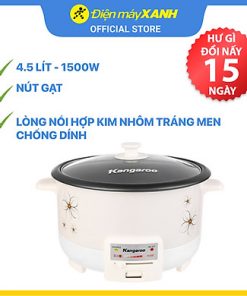 Nồi Lẩu Điện Kangaroo KG272 (4.5L) – Trắng – Hàng chính hãng