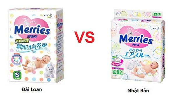 Bỉm Merries nội địa và nhập khẩu loại nào tốt hơn?