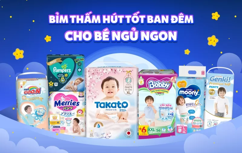 Chọn bỉm cho trẻ sơ sinh: Khả năng thấm hút tốt