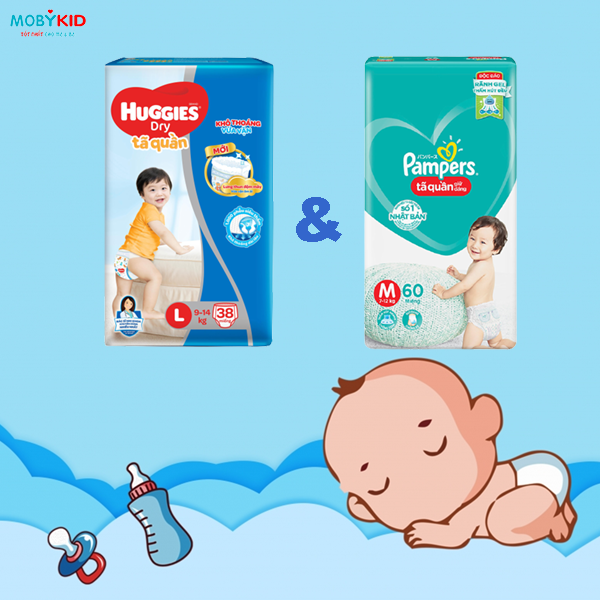 Chọn bỉm Huggies và Pamper loại nào tốt hơn