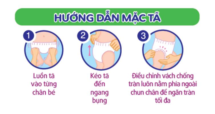 Hướng dẫn mặc bỉm quần cho trẻ sơ sinh