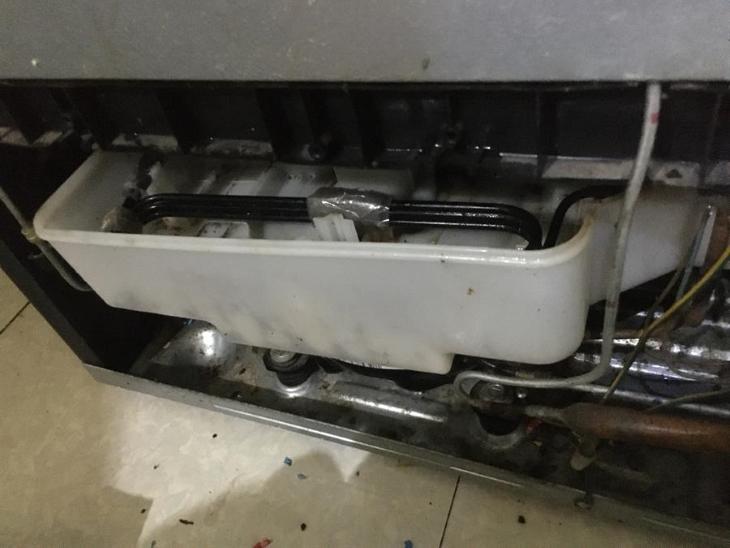 kiểm tra khay nước thải tủ lạnh