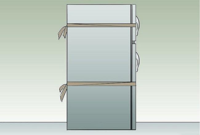 tủ lạnh bị nghiêng trong quá trình vận chuyển